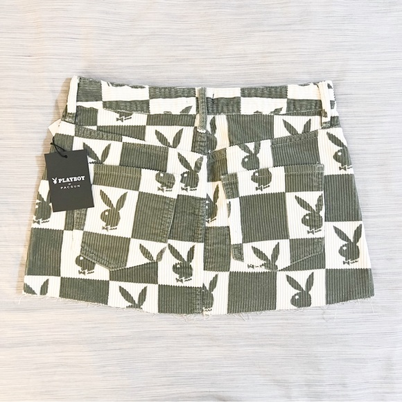 Playboy Game Of Bunnies Low Rise Mini Skirt - Picture 6 of 10